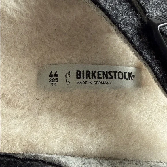 Birkenstock Dark Gray Wool Sandals - Picture 2 of 4